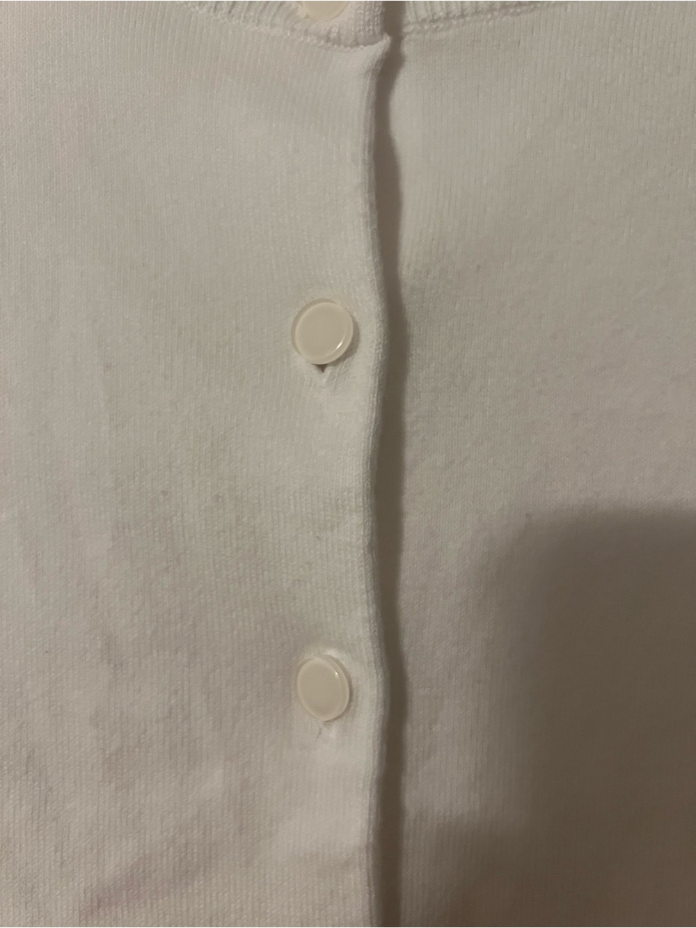 Talbots White Button-Front Women's Cardigan - Picture 3 of 3